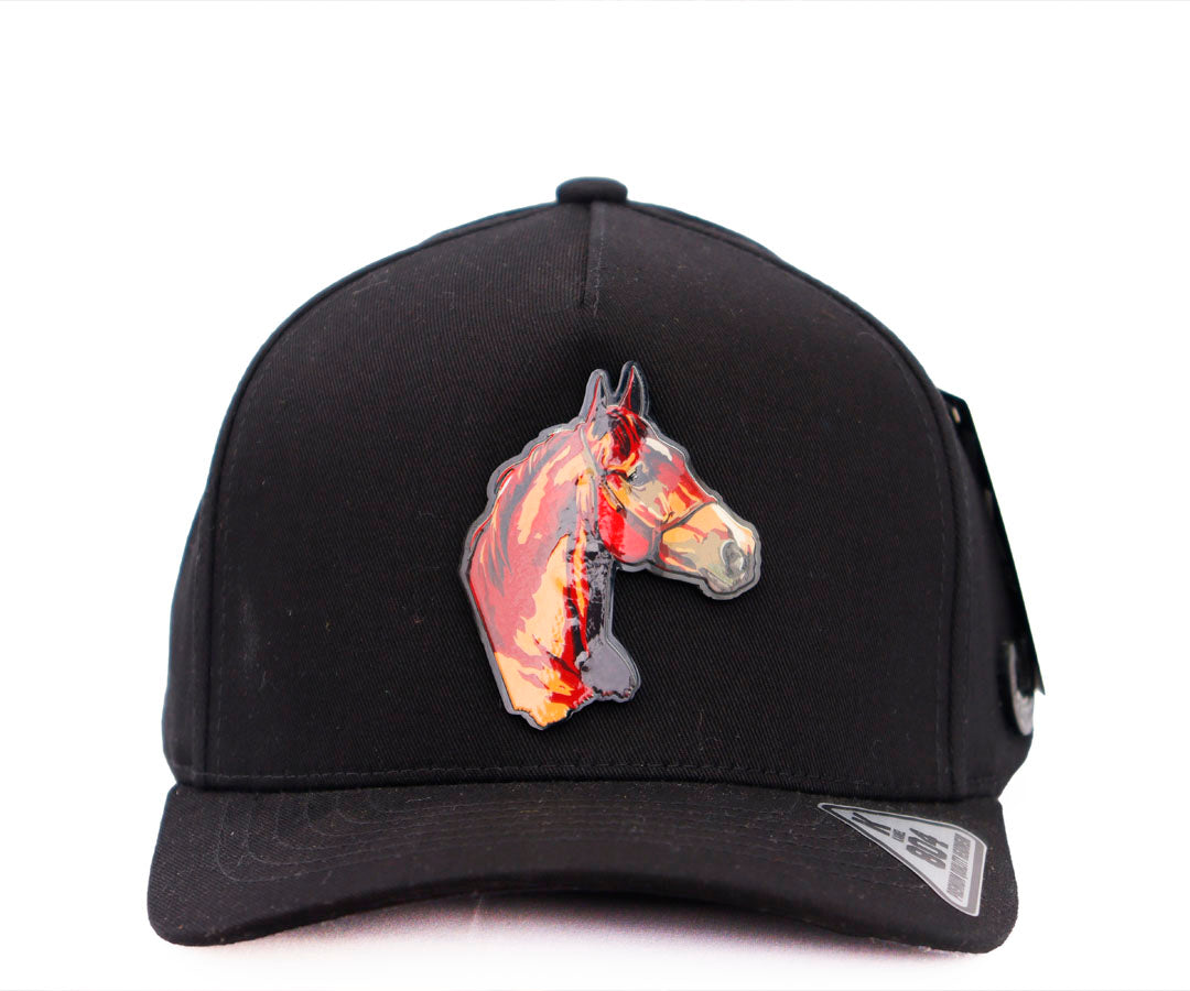CABALLO COLOR PLACA TOTAL BLACK CAP KAMEL