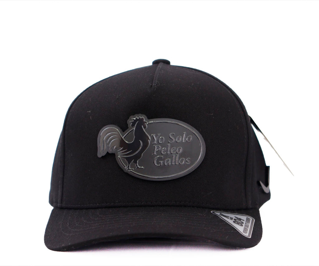 YO SOLO PELEO GALLOS TOTAL BLACK MATE PLACA  KAMEL