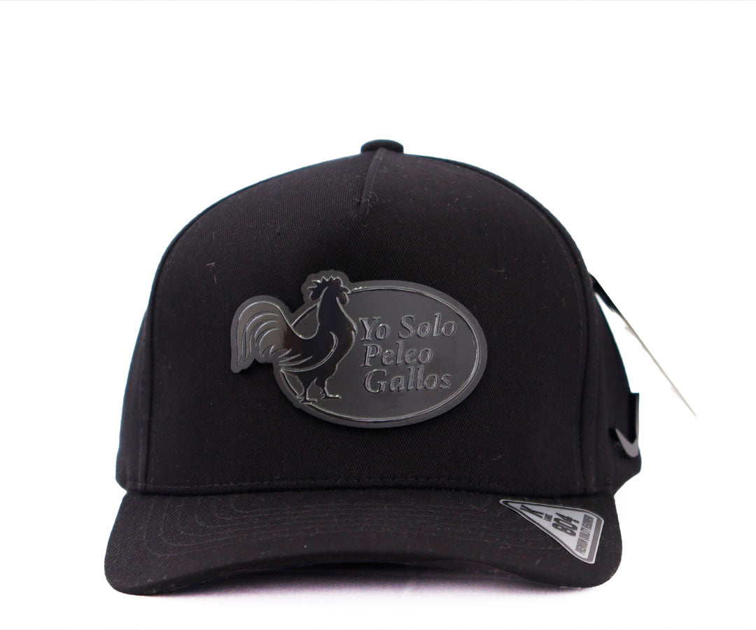 YO SOLO PELEO GALLOS TOTAL BLACK MATE PLACA  KAMEL