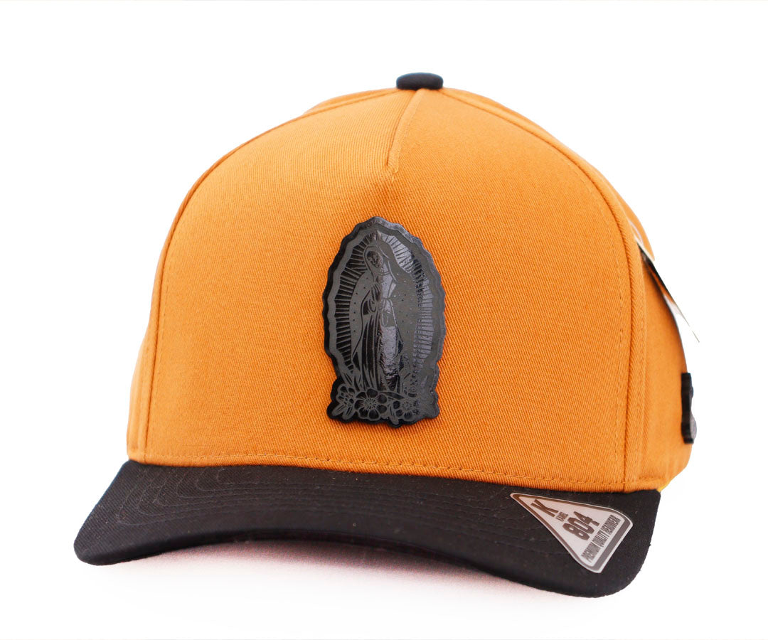 VIRGEN BROWN AND BLACK CAP PLACA KAMEL