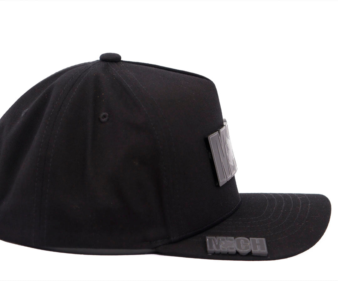 MICH BIG LETTERS BLACK MATE KAMEL