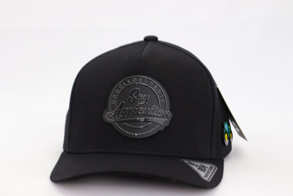 SOY AGRICULTOR TOTAL BLACK MATE PLACA KAMEL