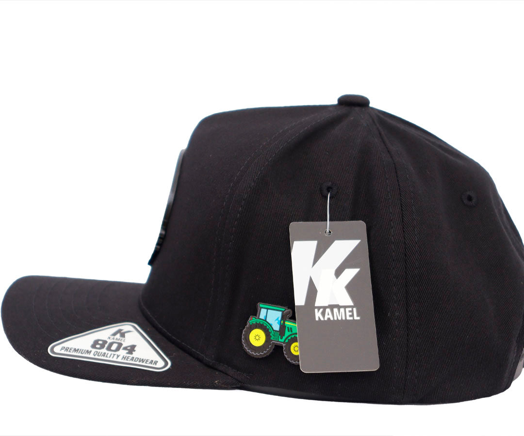 SOY AGRICULTOR TOTAL BLACK MATE PLACA KAMEL