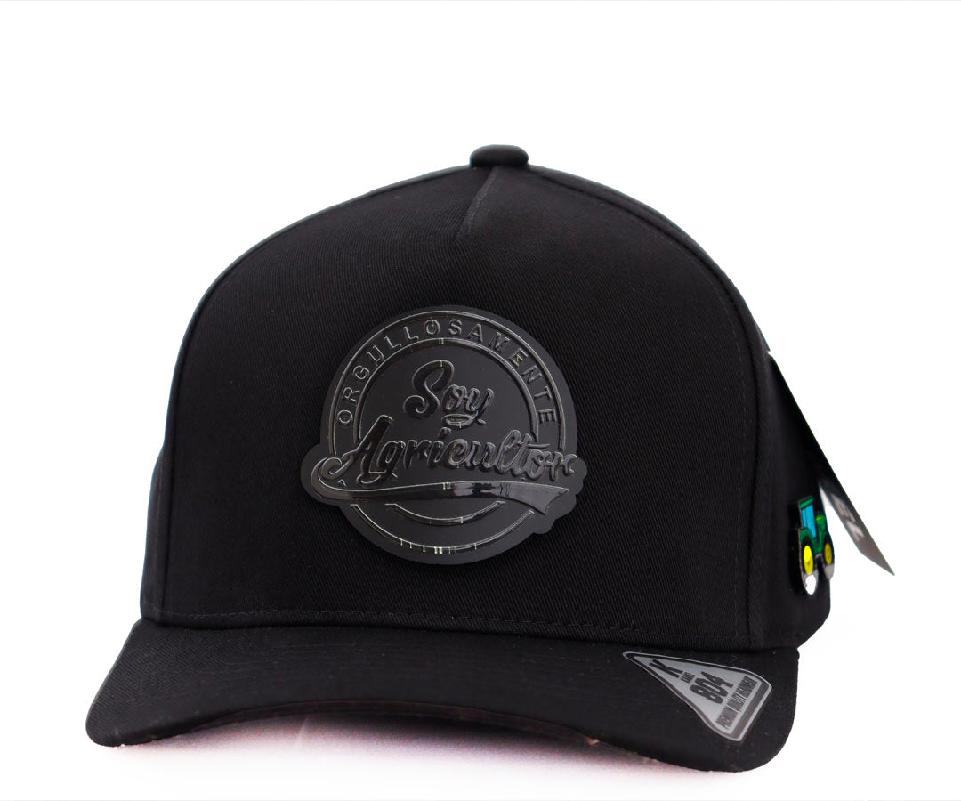 SOY AGRICULTOR TOTAL BLACK MATE PLACA KAMEL