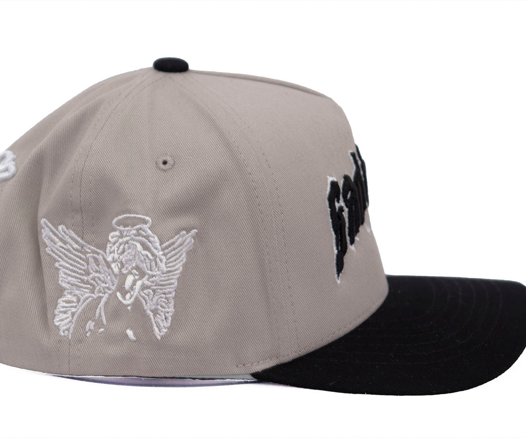 SAD BOYZ 4LIFE GRAY GRAY CAP AND BLACK VICERA KAMEL