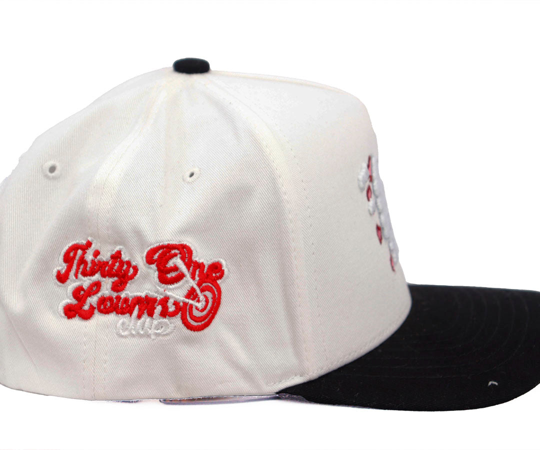LOVE AND CLOUDS  WHITE CAP AND BLACK VICERA KAMEL