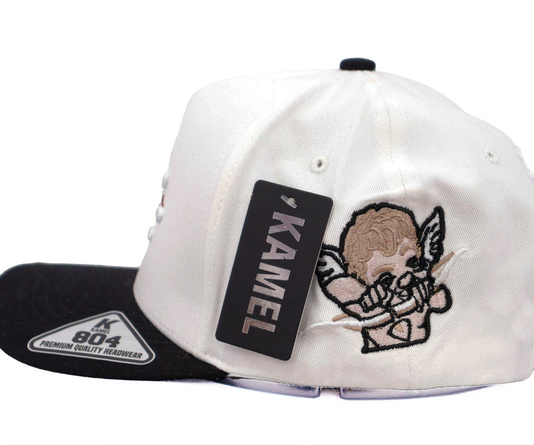 LOVE AND CLOUDS  WHITE CAP AND BLACK VICERA KAMEL