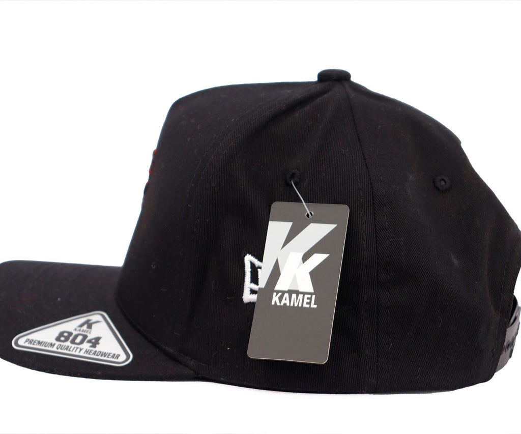 CHICAGO BULLS CLASSIC BULL BLACK CAP 6X CHAMP KAMEL