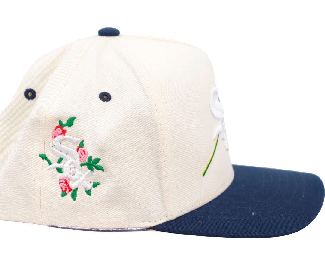 SOX WHITE ROSE BEIGE CAP AND NAVY VICERA KAMEL