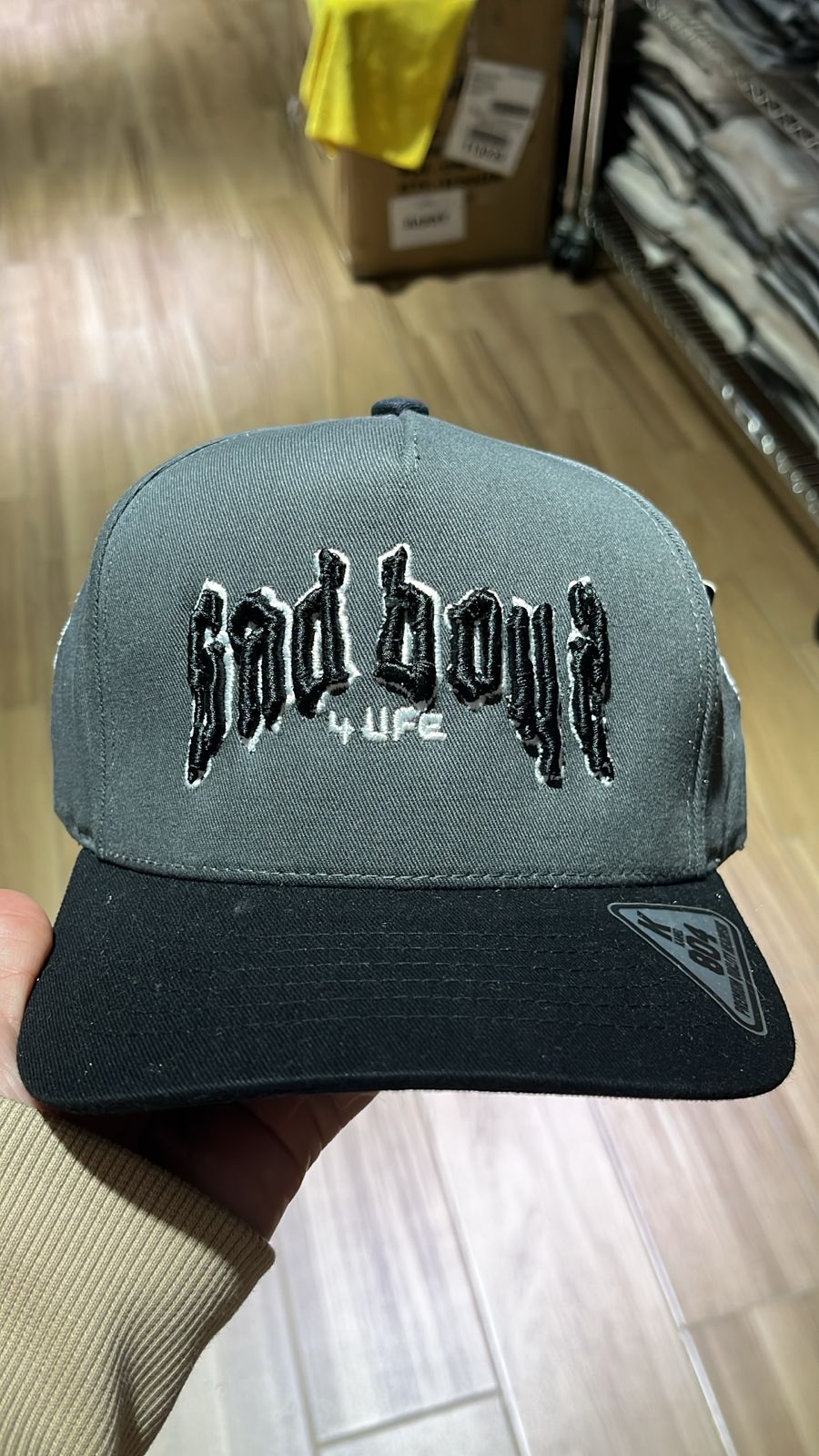 SAD BOYZ 4LIFE DARK GRAY CAP AND BLACK VICERA KAMEL
