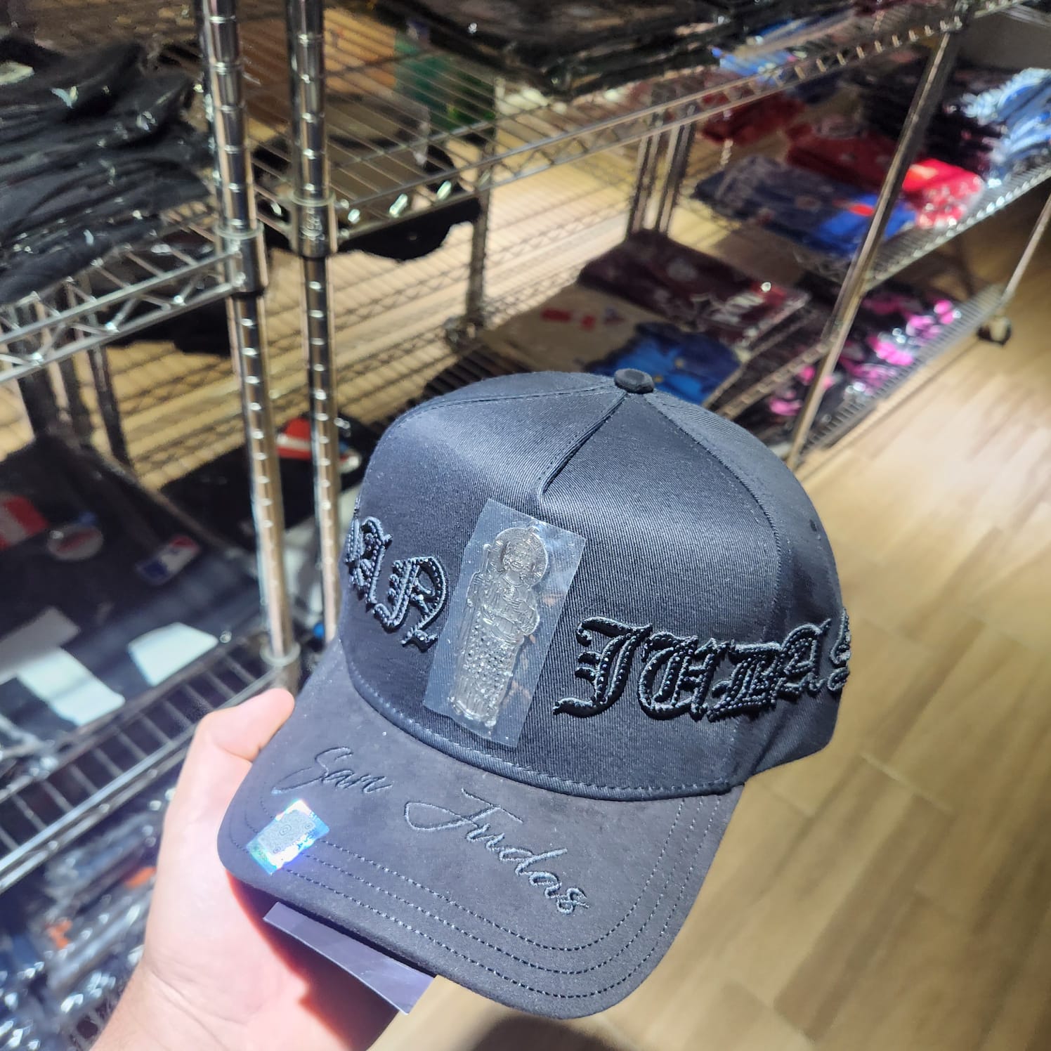 SAN JUDAS BLACK TOTAL LETTERS MZ HATSS