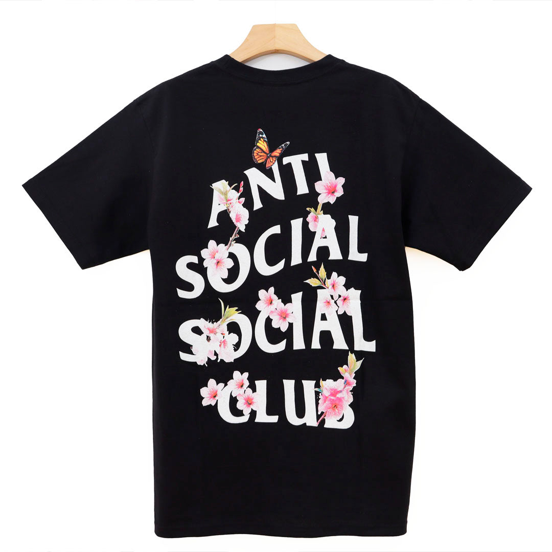 ANTI SOCIAL CLUB FLOWERS BLACK T SHIRT