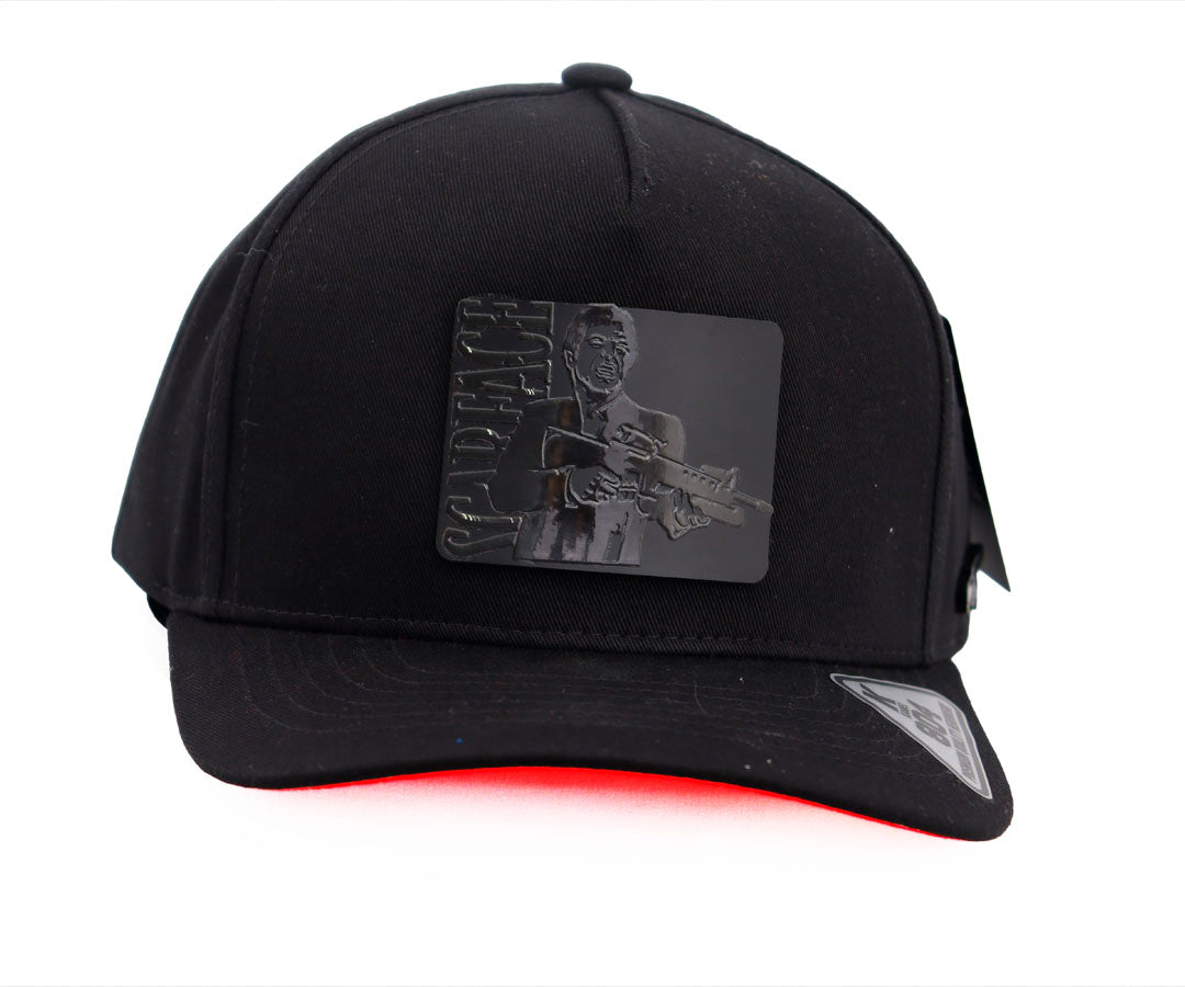 SCARFACE TOTAL BLACK SQUARE BIG PLACA KAMEL