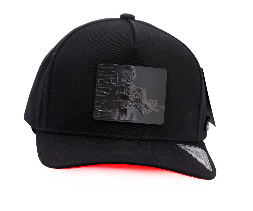 SCARFACE TOTAL BLACK SQUARE BIG PLACA KAMEL