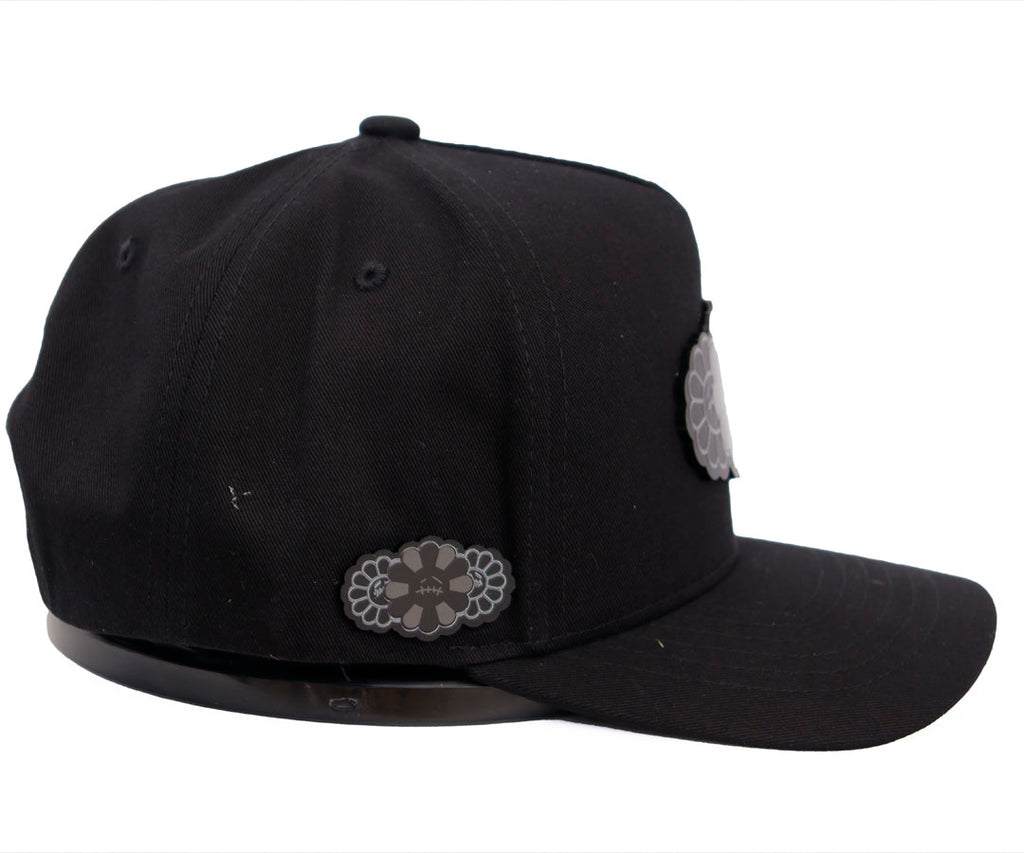 TRIPLE GIRASOLES INNEDIT SILVER AND TOTAL BLACK PLACA KAMEL