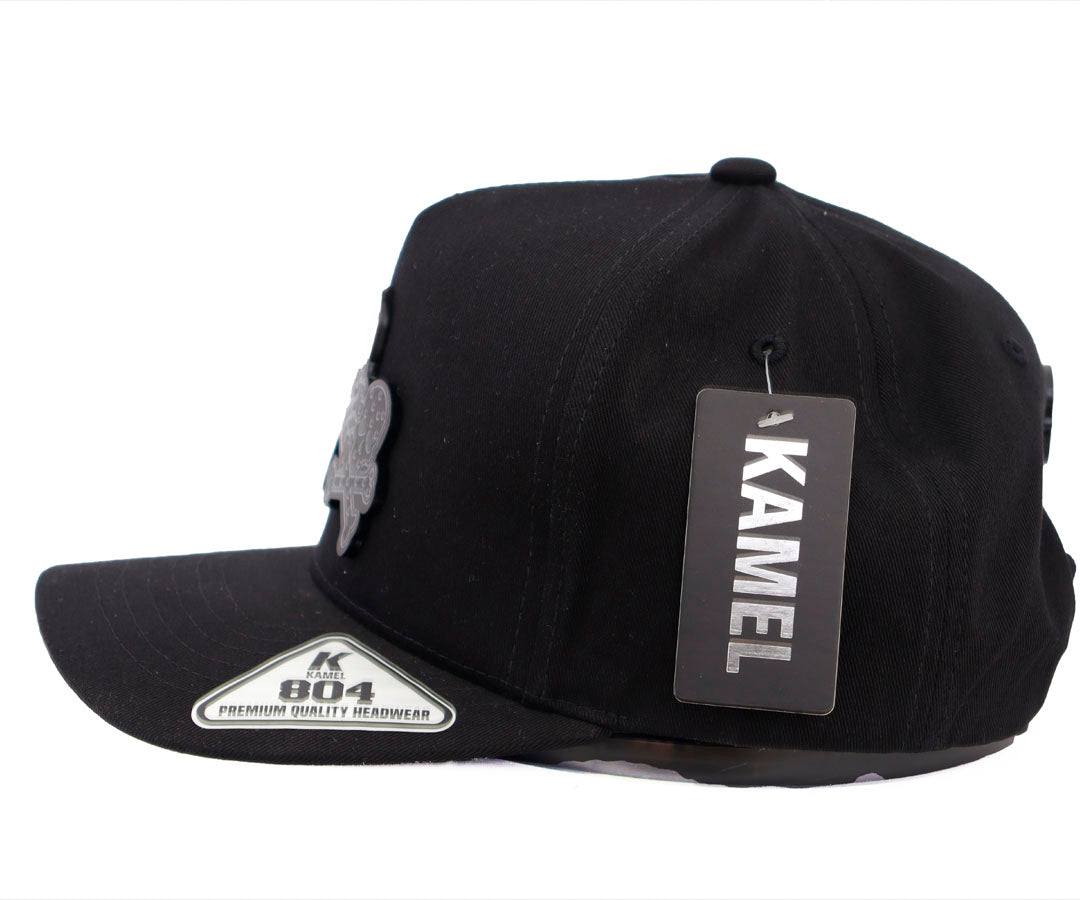 EL BARBAS HATS ROSE GOLD SKULLS BLACK PLACA KAMEL