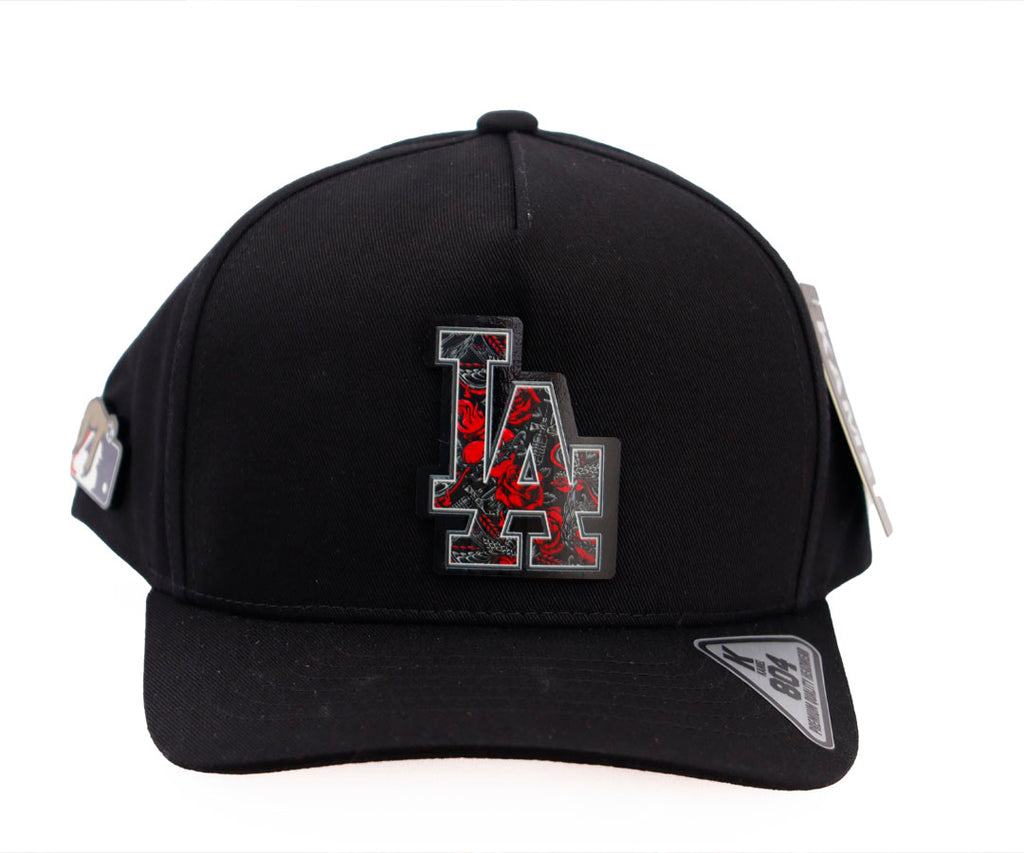LA GRECAS RED AND BLACK TOTAL BLACK CAP PLACA KAMEL