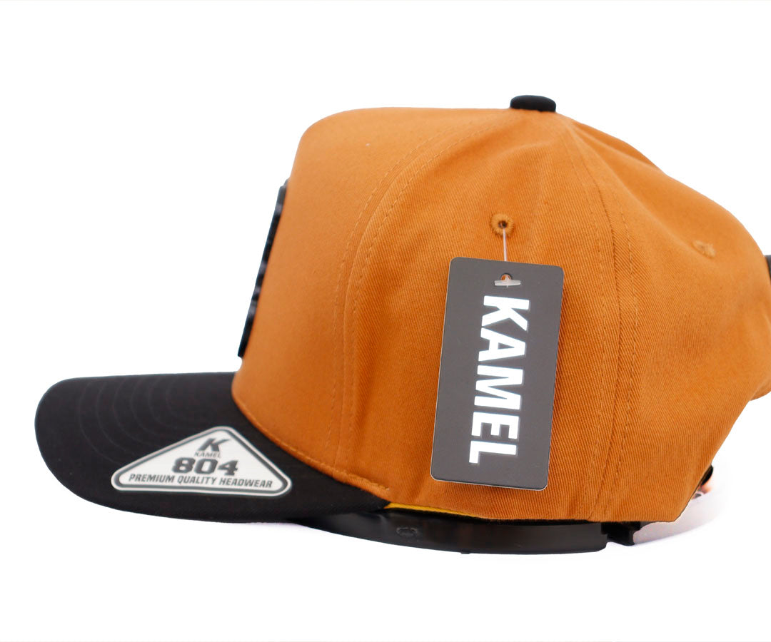 EL BARBAS OSO BELICO BROWN CAP BLACK VICERA PLACA KAMEL
