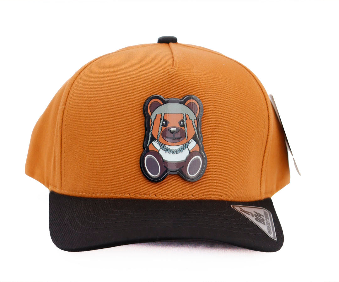 EL BARBAS OSO BELICO BROWN CAP BLACK VICERA PLACA KAMEL