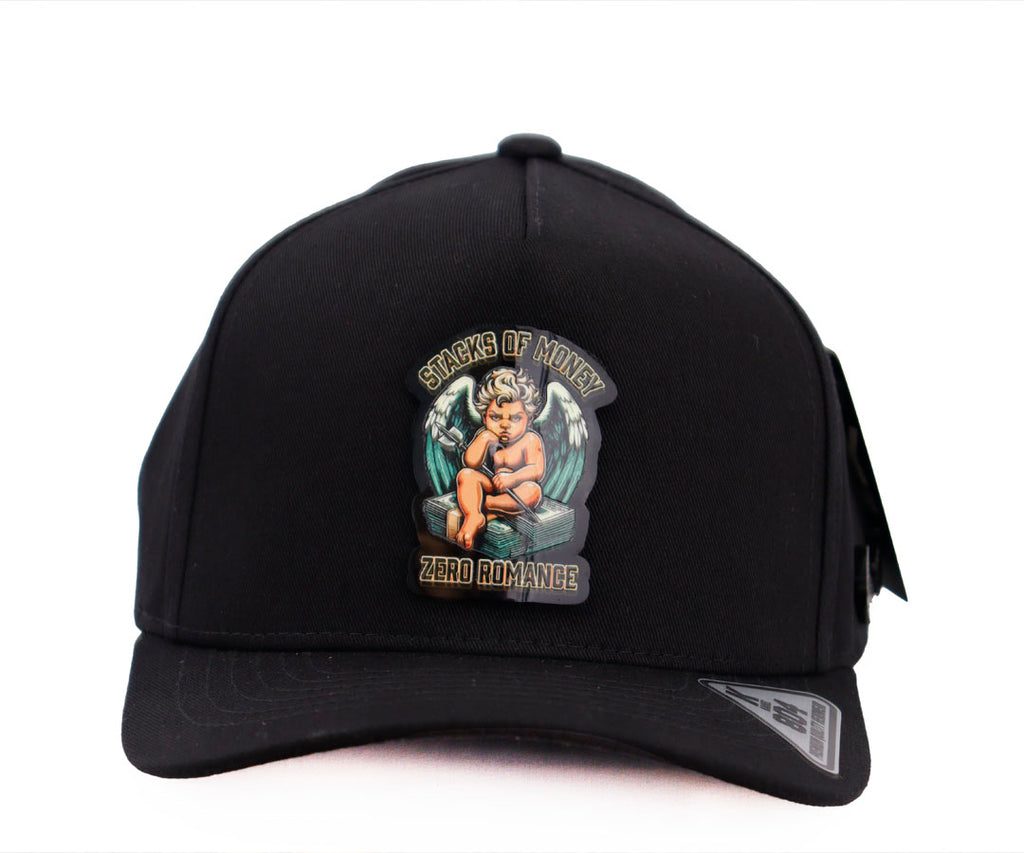 STACKS OF MONEY ZERO ROMANCE ANGEL BLACK CAP KAMEL