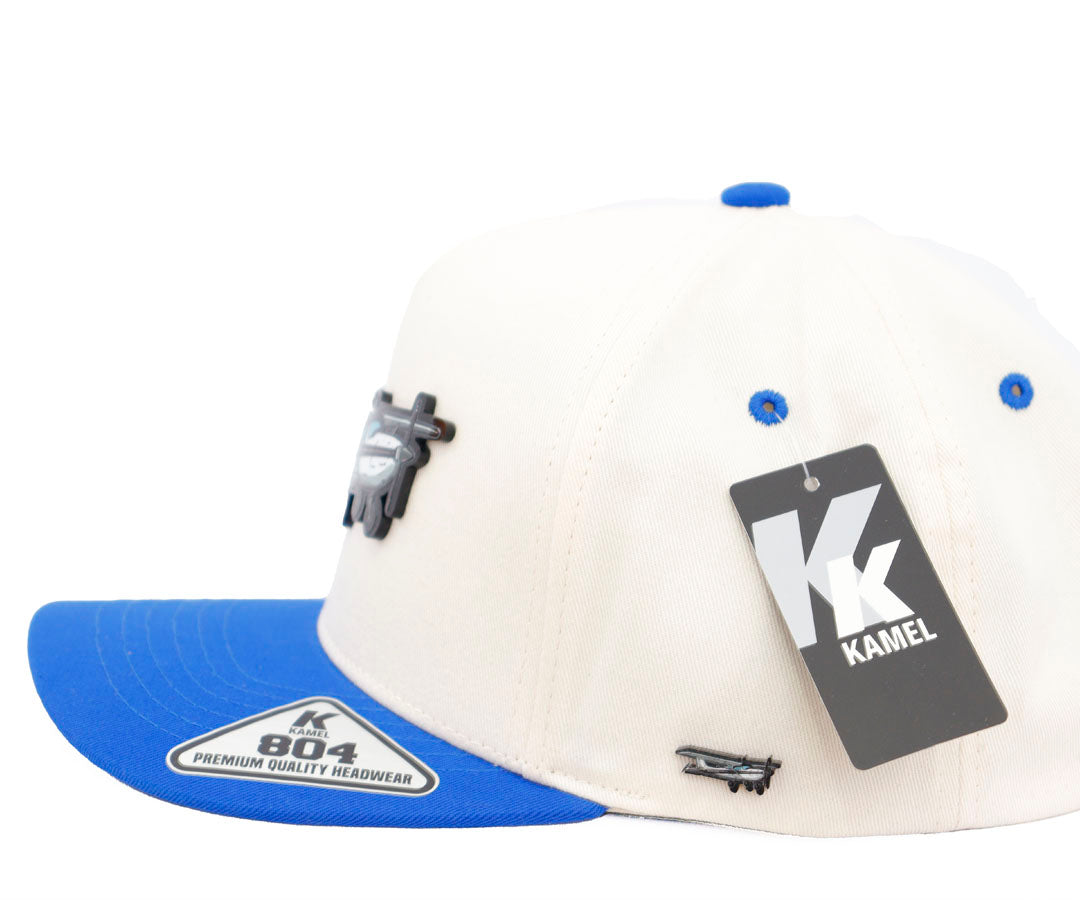 LA AVIONETA COLOR PLACA BEIGE AND ROYAL CAP PLACA KAMEL