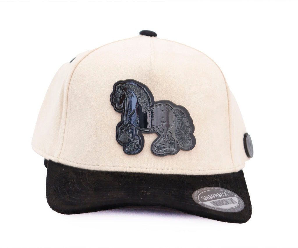 CABALLO ESPANOL BLACK PLACA BEIGE AND BLACK VICERA TOTAL GAMUZA WAYCAP