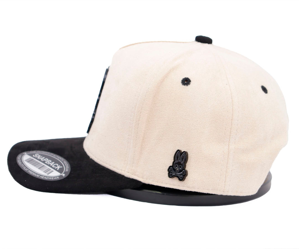 PSYCHO BUNNY BLACK MATE PLACA BEIGE AND BLACK VICERA TOTAL GAMUZA WAYCAP