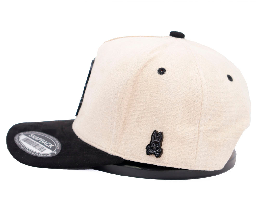 PSYCHO BUNNY BLACK MATE PLACA BEIGE AND BLACK VICERA TOTAL GAMUZA WAYCAP