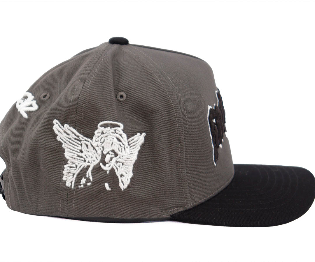 SAD BOYZ 4LIFE DARK GRAY CAP AND BLACK VICERA KAMEL