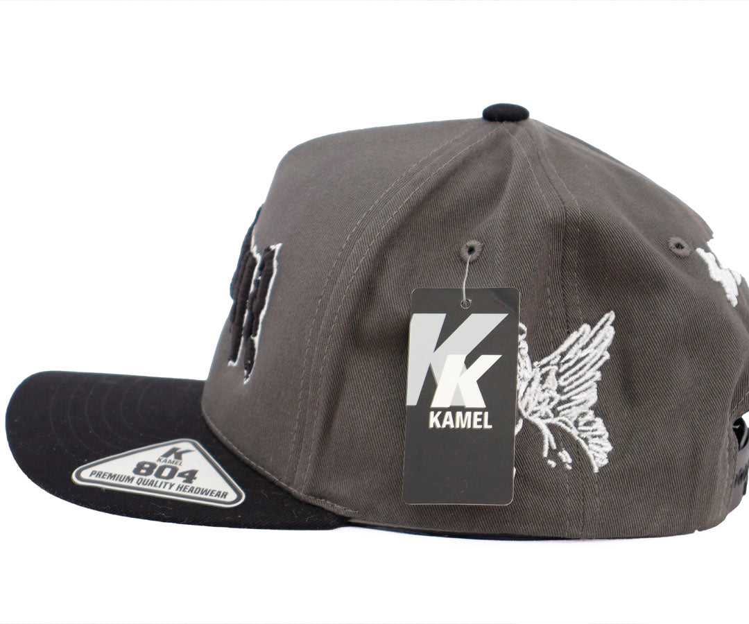 SAD BOYZ 4LIFE DARK GRAY CAP AND BLACK VICERA KAMEL