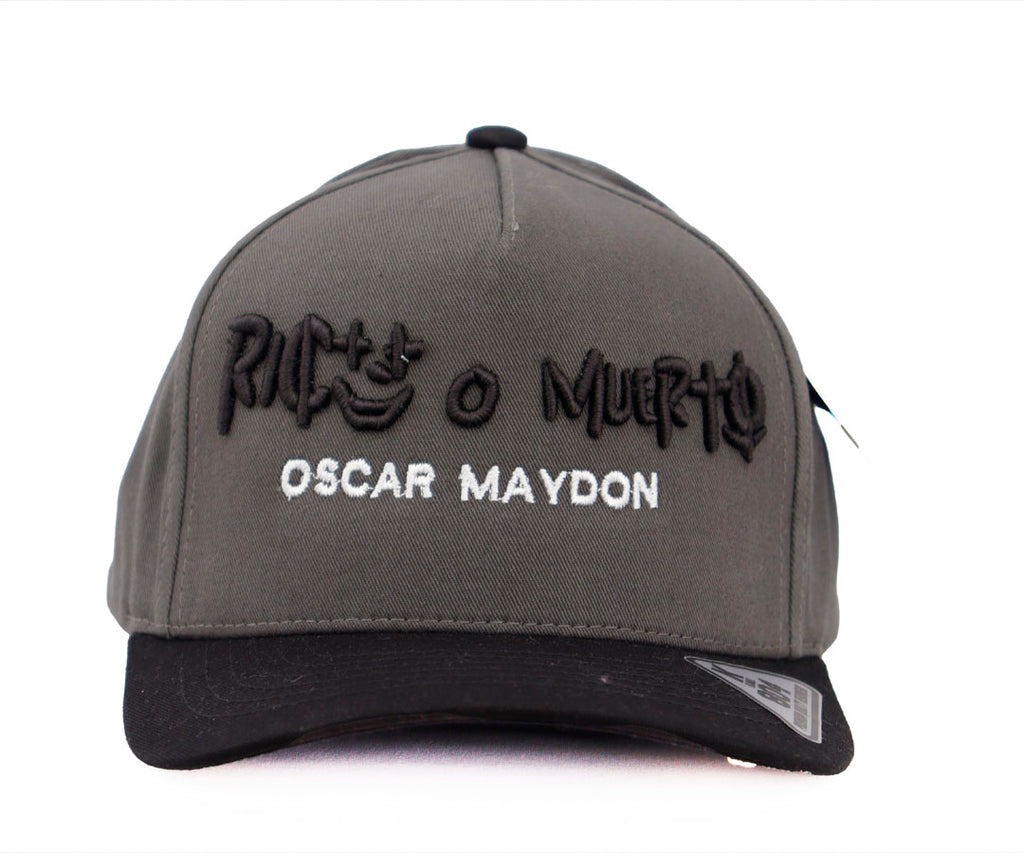 RICO O MUERTO DARK GRAY CAP AND VICERA BLACK  CAP KAMEL