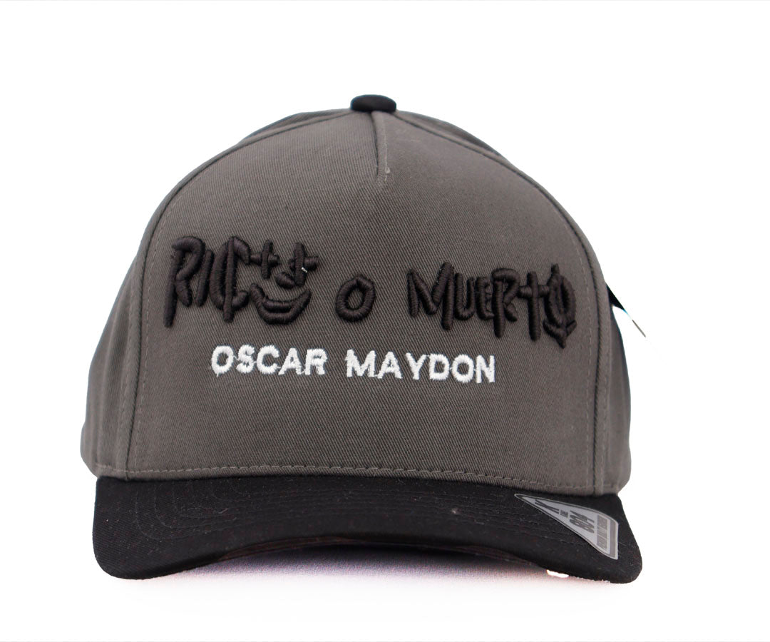 RICO O MUERTO DARK GRAY CAP AND VICERA BLACK  CAP KAMEL