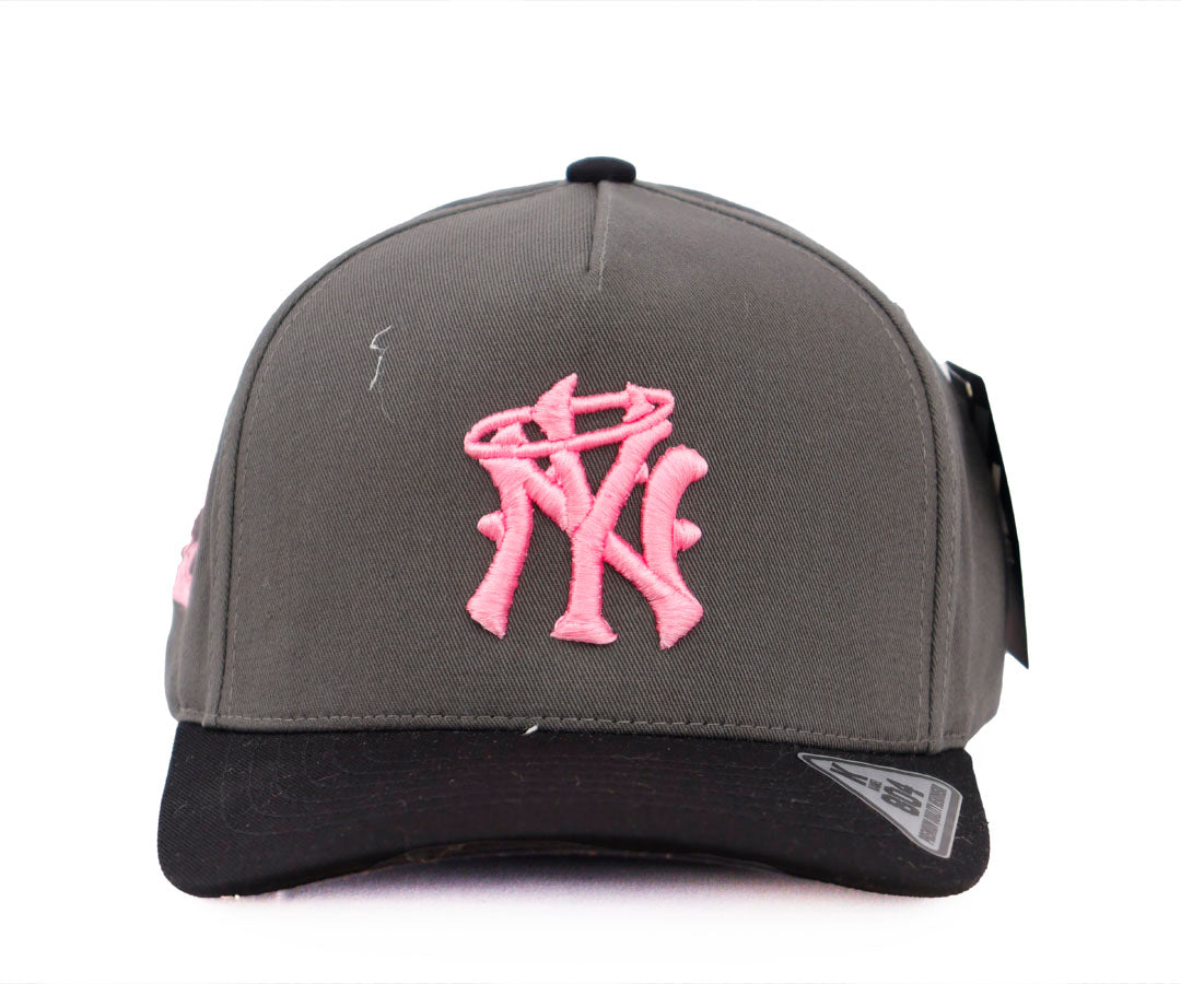 NY PEARLS LOVE LIMITED EDITION DARK GRAY CAP AND BLACK VICERA KAMEL