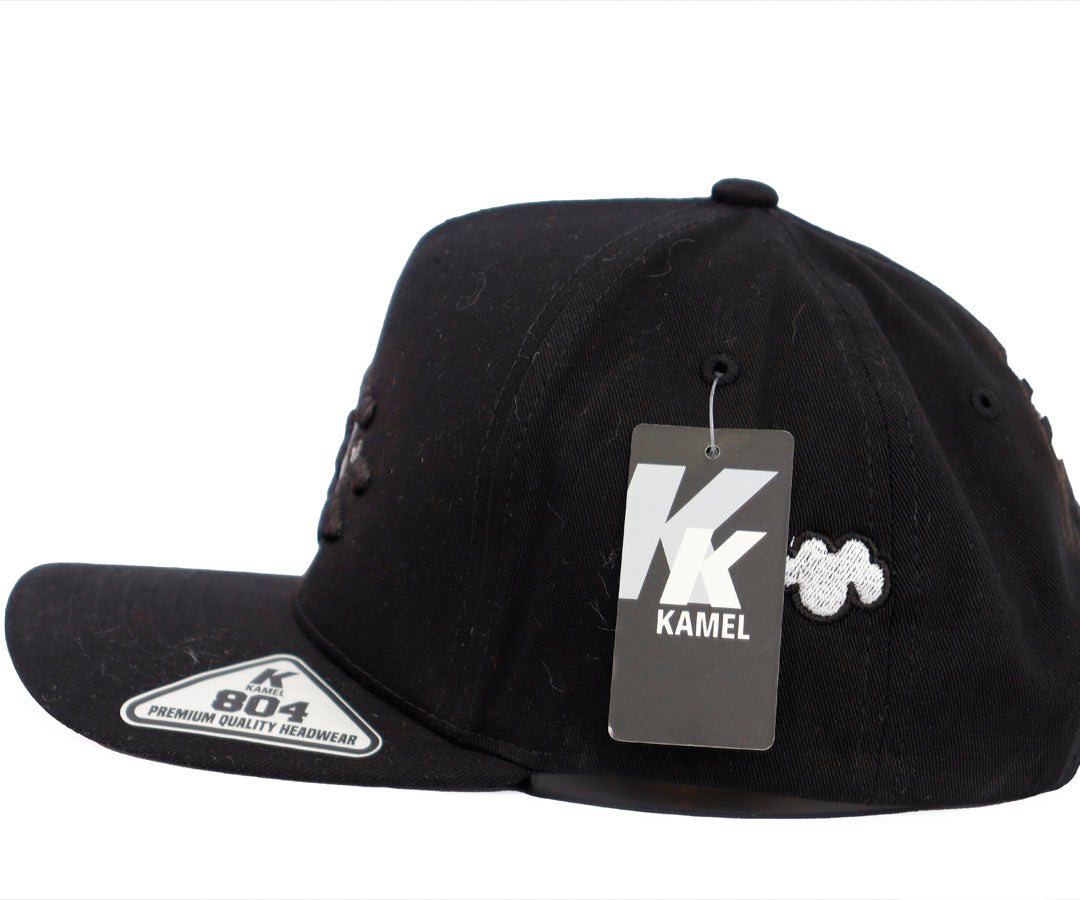 LOS ANGELES CLOUDS WHITE OTLINE BLACK LETTERS KAMEL