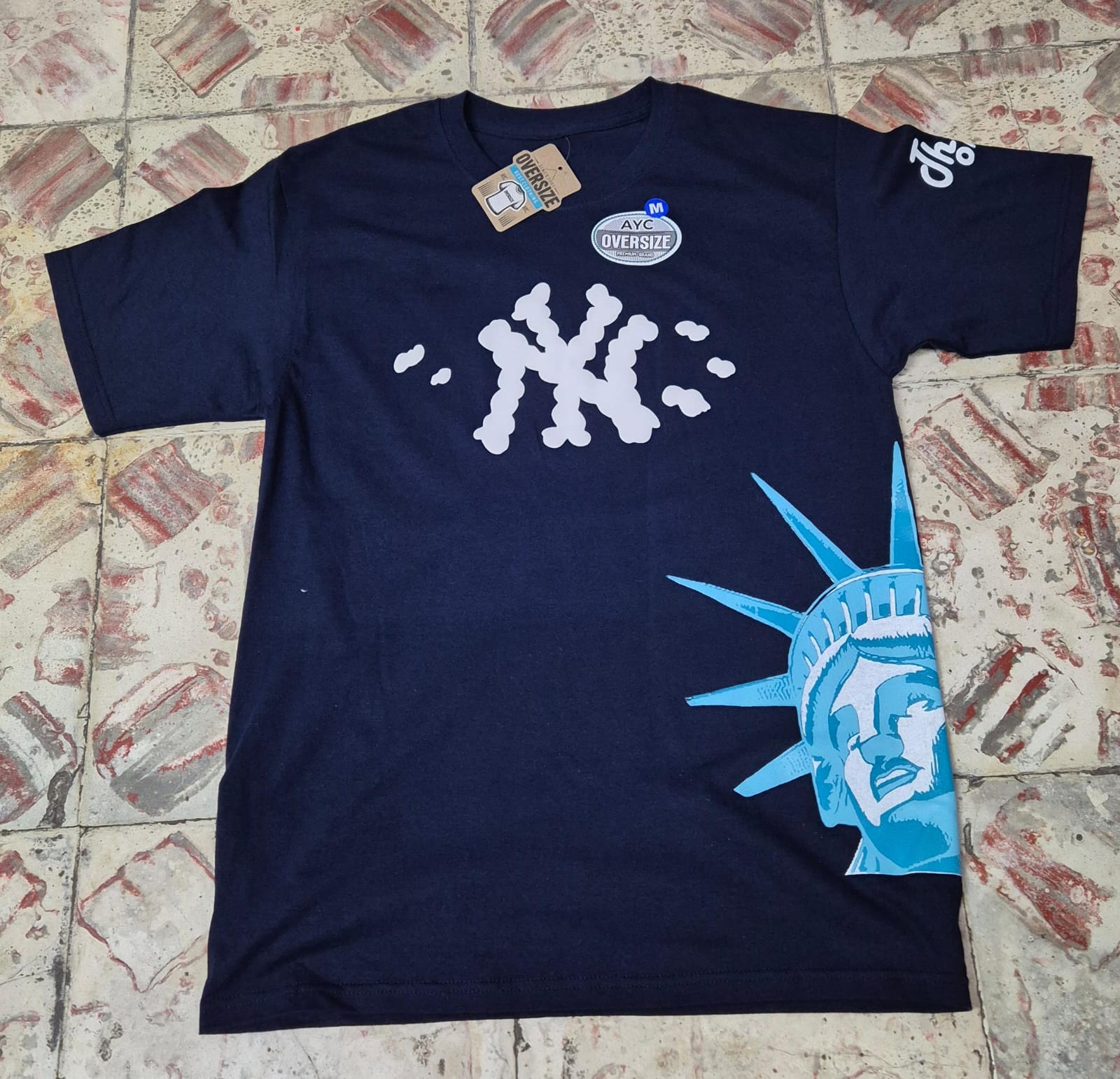 NY  CLOUDS LIBERTY CITY T SHIRT