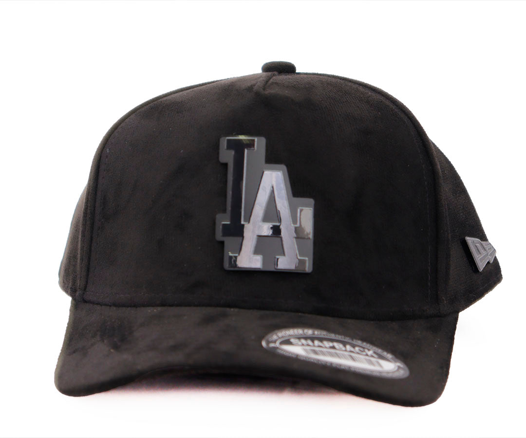 LA DODGERS BLACK MATE PLACA TOTAL GAMUZA BLACK WAYCAP