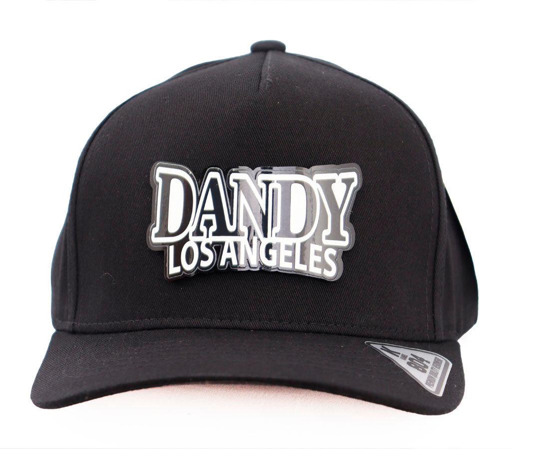 DANDY LOS ANGELES BLACK AND WHITE PLACA BLACK CAP KAMEL