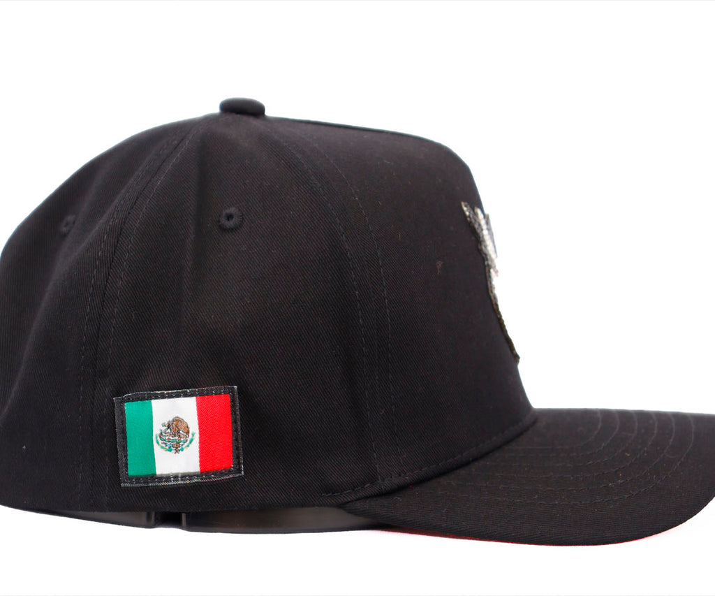 EL BUHO BLACK AND SILVER CRYSYTALS KAMEL