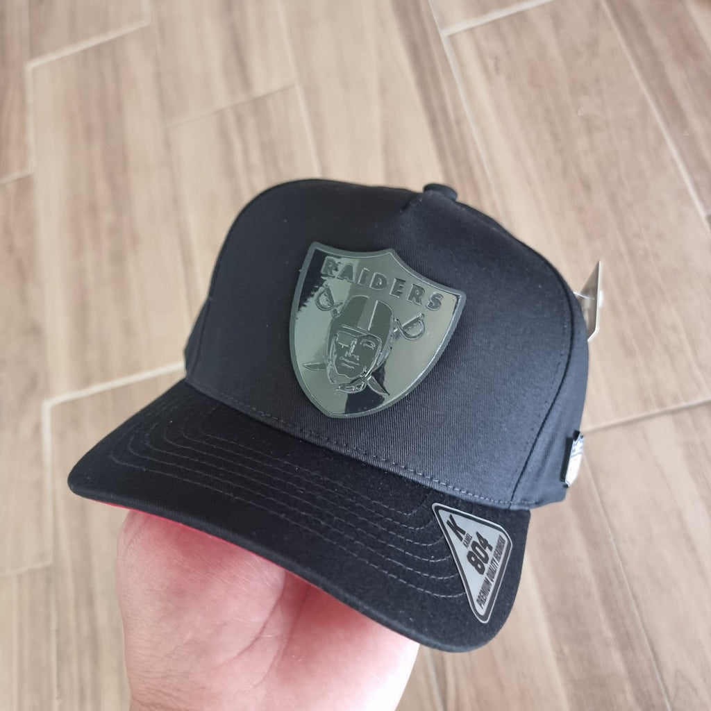VEGAS RAIDERS ALL BLACK KAMEL  PLACA