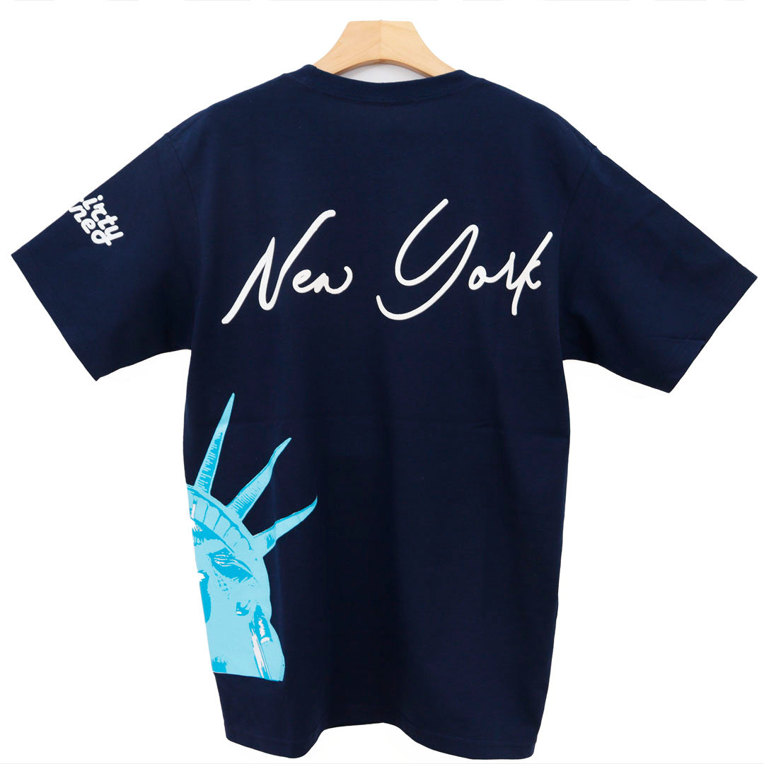 NY  CLOUDS LIBERTY CITY T SHIRT
