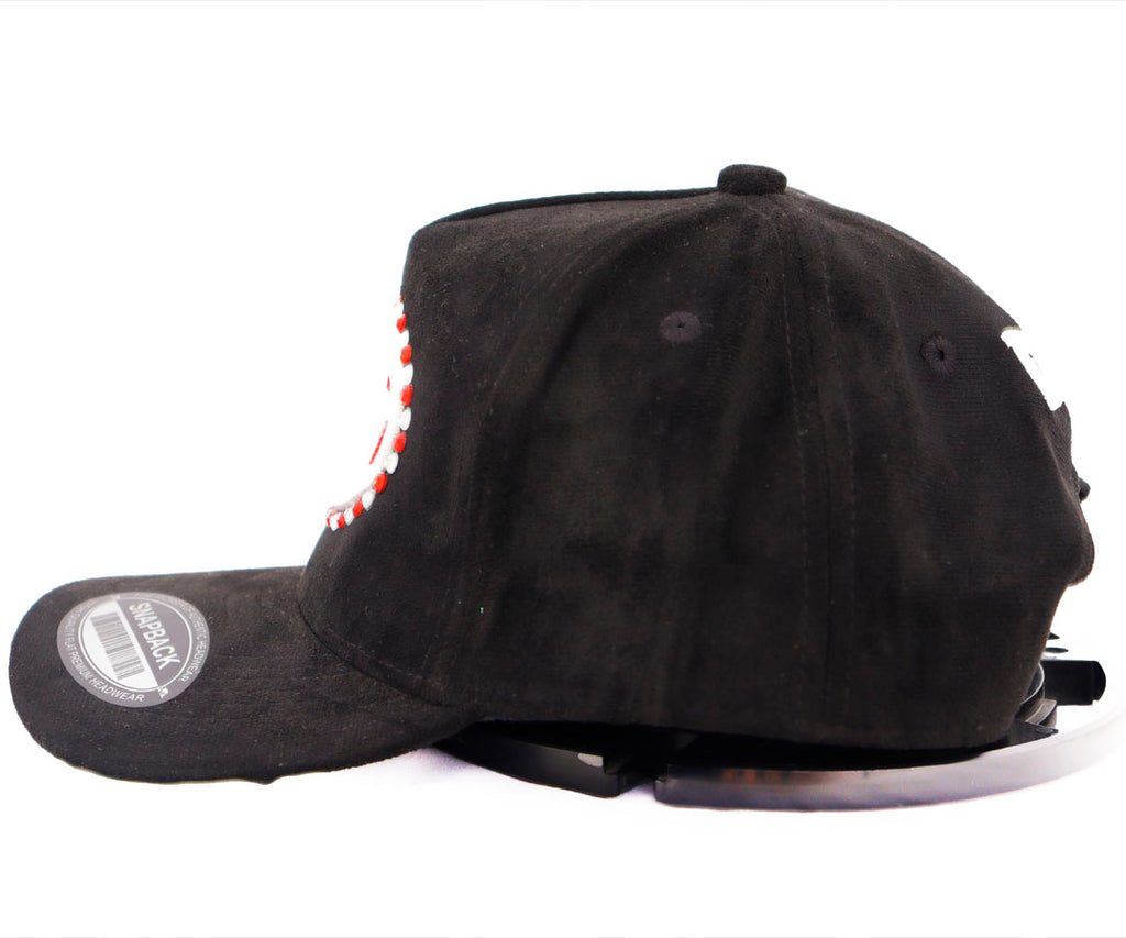 DANDY RED SEAL OVER DIAMONDS GAMUZA  BLACK WAYCAP