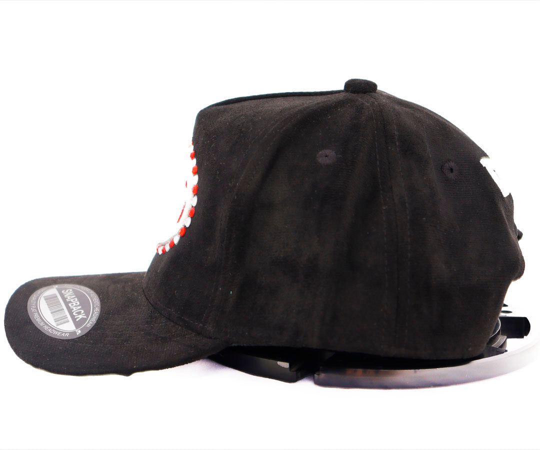 DANDY RED SEAL OVER DIAMONDS GAMUZA  BLACK WAYCAP