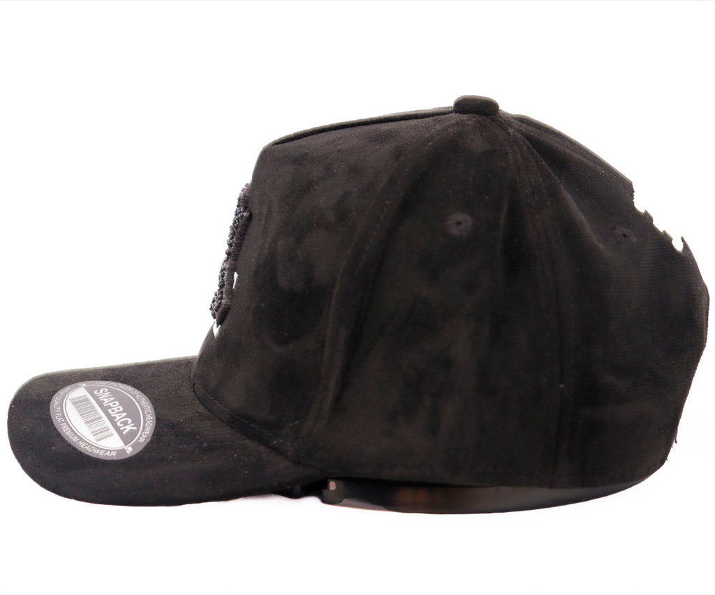 NY LA OVER ONE BLACK AND WHITE TOTAL GAMUZA BLACK PIEDRA WAYCAP