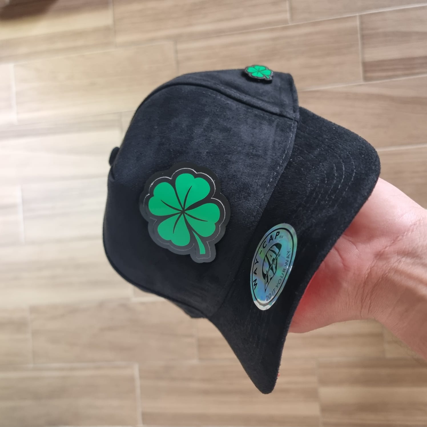 TREBOL GREEN  BLACK GAMUZA PLACA WAYCAP