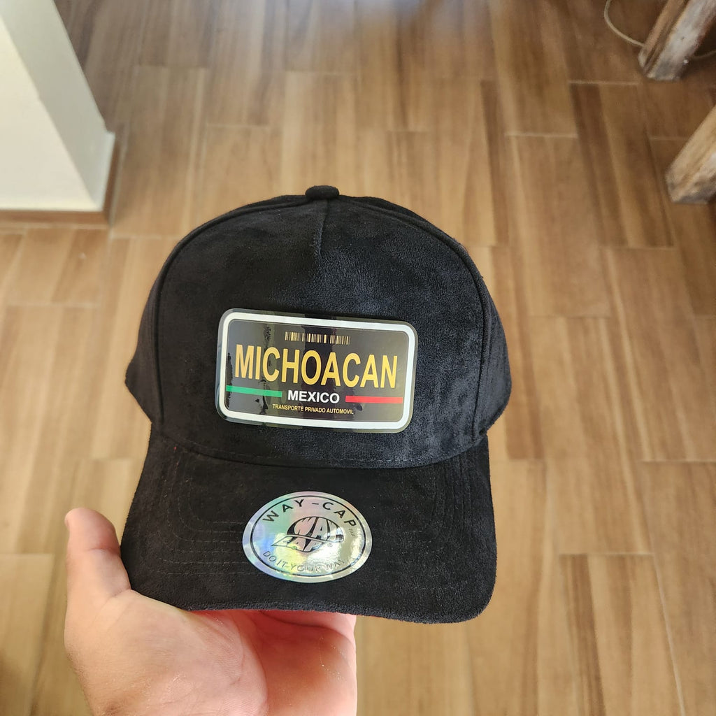 MICHOACAN STATE PLACA BLACK PLACA TOTAL GAMUZA WAYCAP