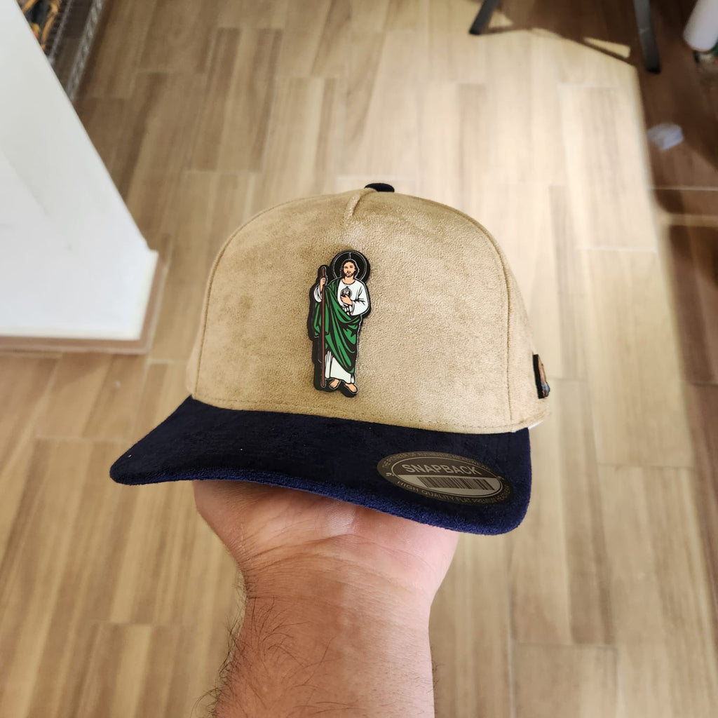 SAN JUDAS ROMANO COLOR GORRA CAFE VICERA MARINO PLACA TOTAL GAMUZA WAYCAP