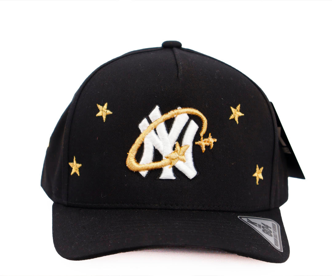 NY GOLD STARS ALL BLACK GAMUZA WAYCAP
