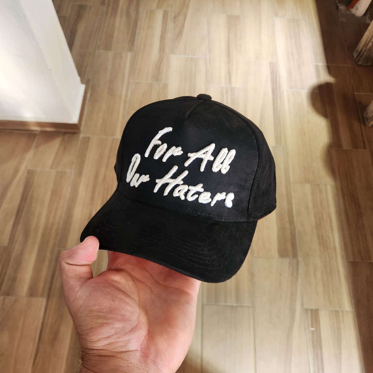 FOR ALL OUR HATERS BLACK WAYCAP GAMUZA