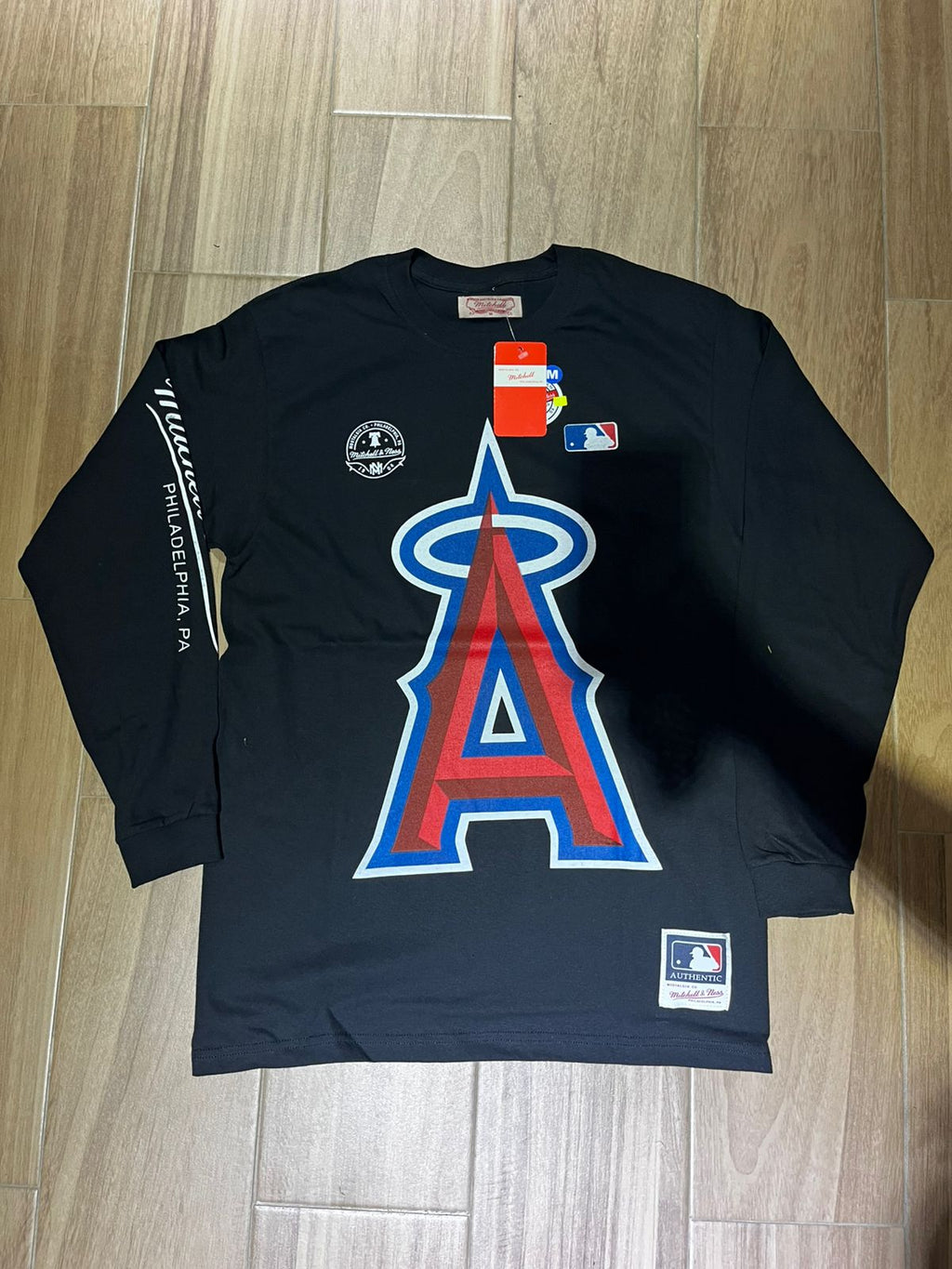 ANAHEIM ANGELS BLACK MANGA LARGA