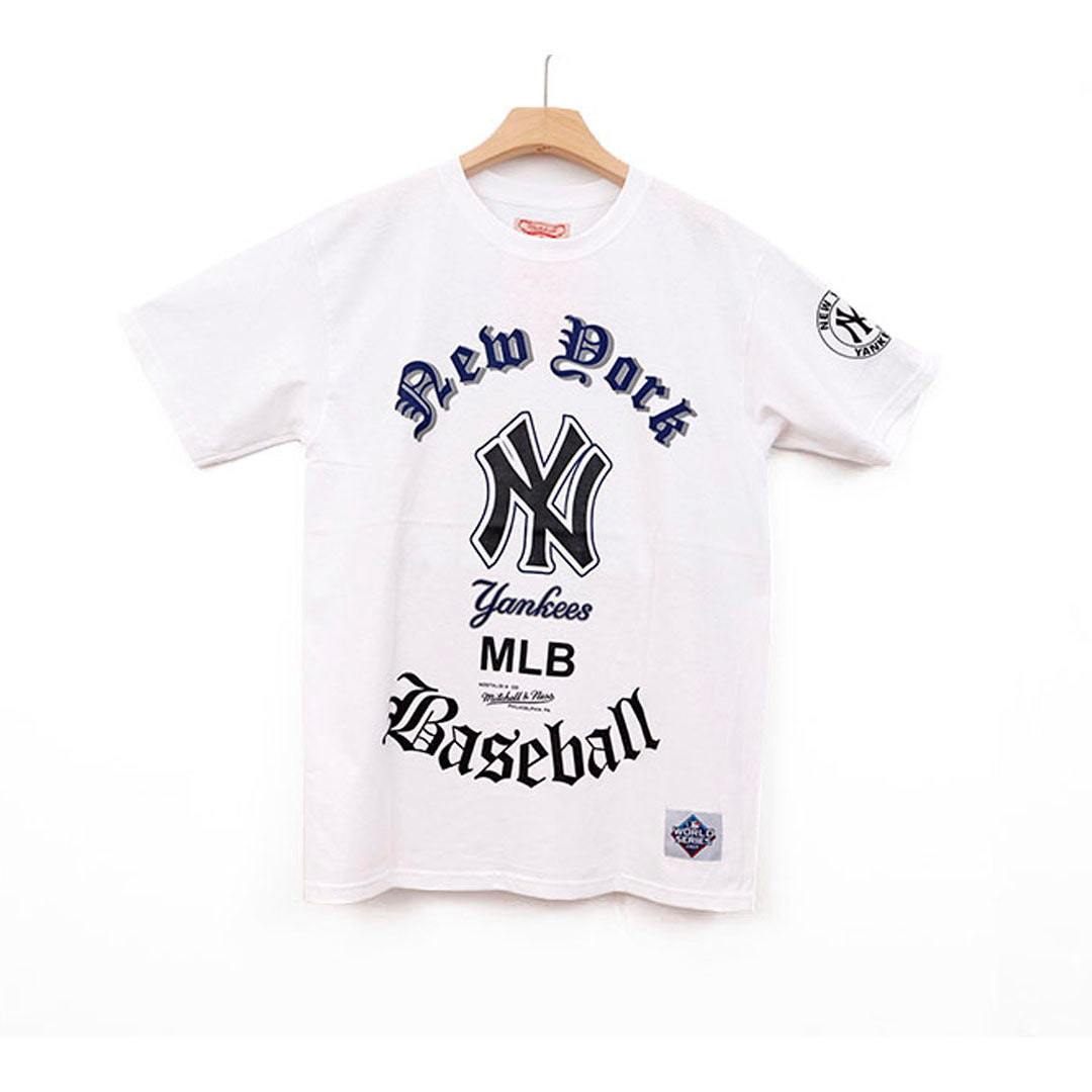 NEW YORK YANKEES WHITE BASEBALL CURSIVE
